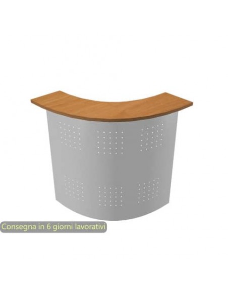 Sopralzo reception angolare 90° noce 90° 96