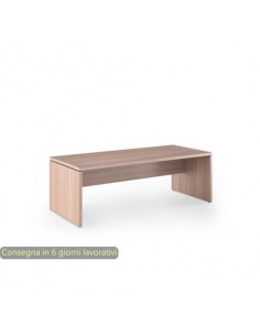 Scrivania direzionale ciliegio arabis 210x90x74 cm gamba a pannello in tinta linea Flora Artexport - 902/K