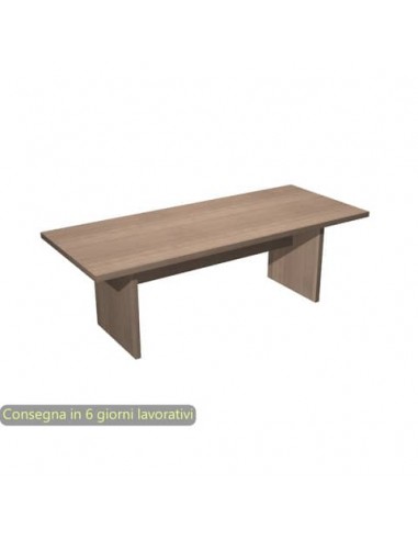 Tavolo riunioni ciliegio arabis 220x100x74 cm gamba a pannello in tinta linea Flora Artexport - 905/K