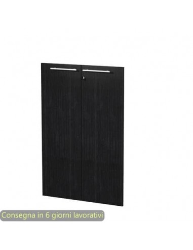 Coppia ante medie nero venato frassino 80x115