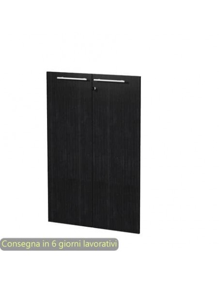 Coppia ante medie nero venato frassino 80x115