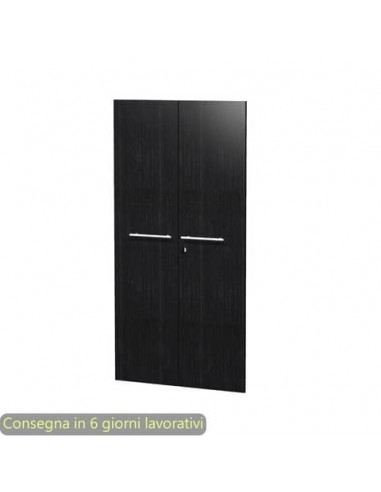 Coppia ante medie nero venato frassino 80x153