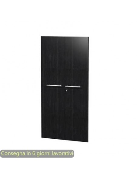 Coppia ante medie nero venato frassino 80x153