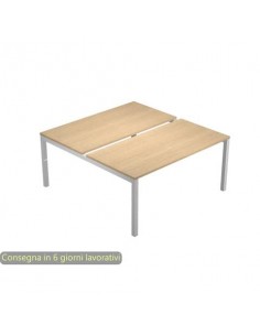 Bench doppio piano rovere 180x168xH.72