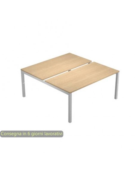 Bench doppio piano rovere 180x168xH.72