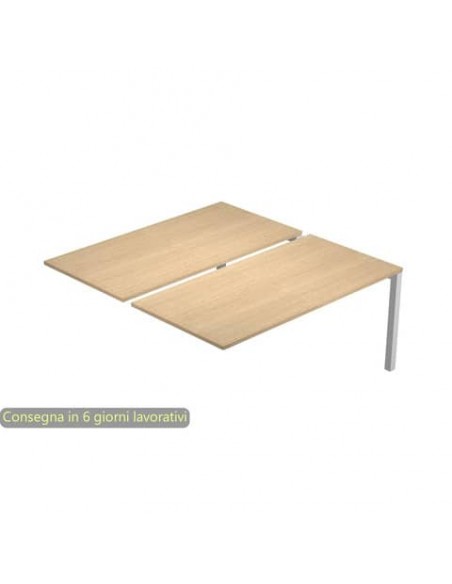 Postazione aggiuntiva doppia Bench rovere 120x168x72