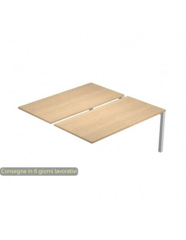 Postazione aggiuntiva doppia Bench rovere 160x168x72