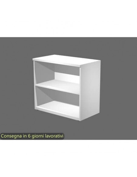 Mobile a giorno basso bianco 80x46xH.73 cm con 1 ripiano linea Bridge/Flex Artexport - BB/3