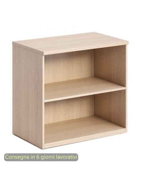 Mobile a giorno basso rovere 80x46xH.73 cm con 1 ripiano linea Bridge/Flex Artexport - BB/C