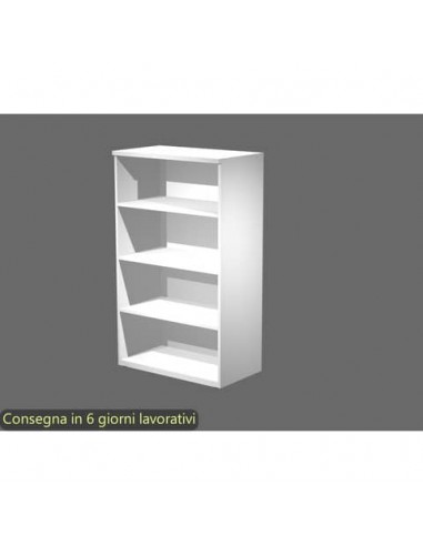 Mobile a giorno medio bianco 80x46xH.136 cm con 3 ripiani linea Bridge/Flex Artexport - BMH/3