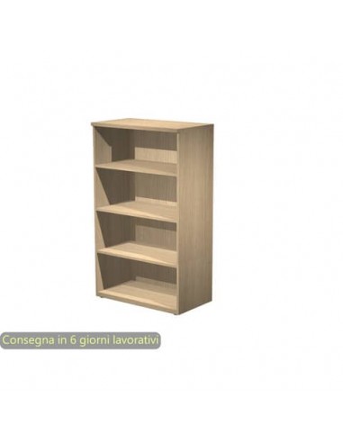 Mobile a giorno medio rovere 80x46xH.136 cm con 3 ripiani linea Bridge/Flex Artexport - BMH/C