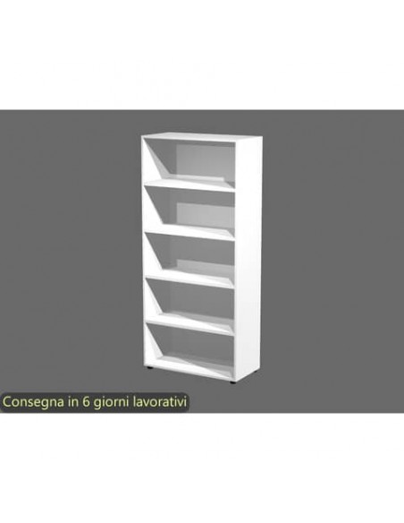 Mobile a giorno alto bianco 90x44xH.200 cm 4 ripiani inseribili - linea armadi componibili 2898 Artexport - AR/ST/3