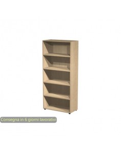 Mobile a giorno alto rovere 90x44xH.200 cm 4 ripiani inseribili - linea armadi componibili 2898 Artexport - AR/ST/C