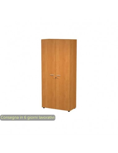 Armadio alto con ante battenti noce 90x45