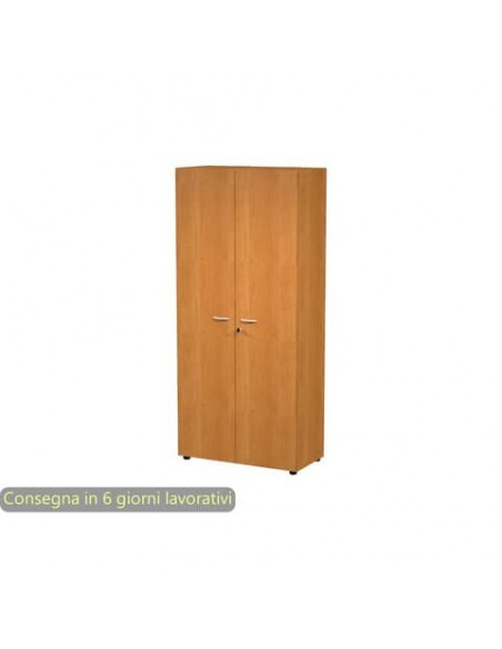 Armadio alto con ante battenti noce 90x45