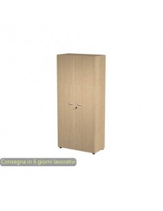 Armadio alto con ante battenti rovere 90x45