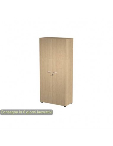 Armadio alto con ante battenti rovere 90x45