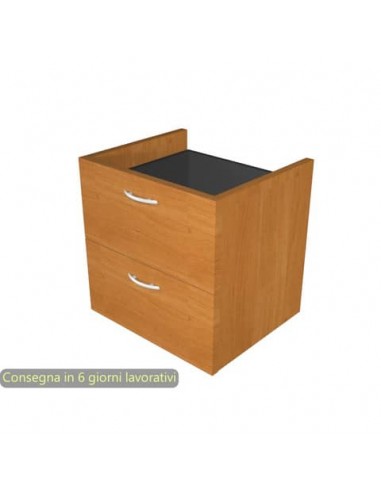 Coppia di cassetti noce chiaro libreria componibile Artexport Protocollo 36x29x33