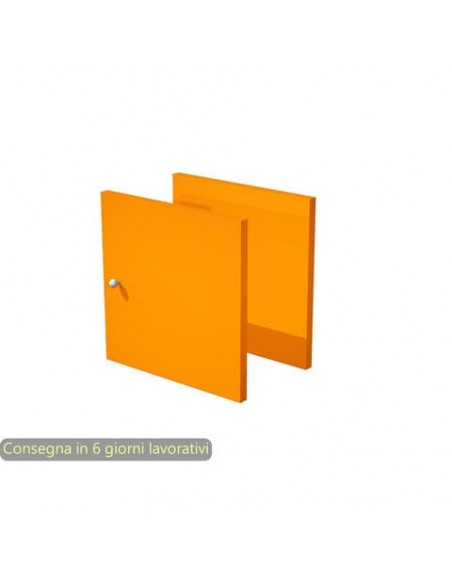 Coppia di antine arancio per libreria componibile Maxicolor Artexport - 32