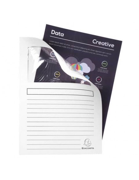 Cartelline con finestra Exacompta Forever® A4 cartoncino 120 g/m² bianco conf. da 100 - 50110E