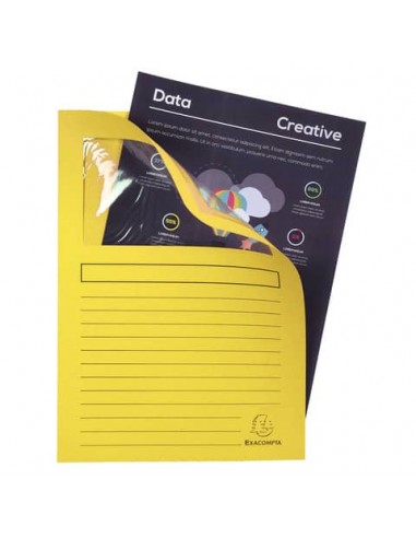 Cartelline con finestra Exacompta Forever® A4 cartoncino 120 g/m² giallo conf. da 100 - 50109E