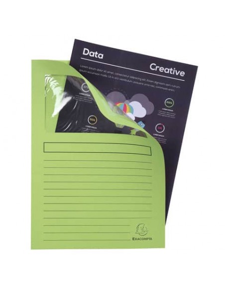 Cartelline con finestra Exacompta Forever® A4 cartoncino 120 g/m² verde chiaro  conf. da 100 - 50107E