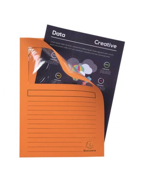 Cartelline con finestra Exacompta Forever® A4 cartoncino 120 g/m² arancio conf. da 100 - 50104E