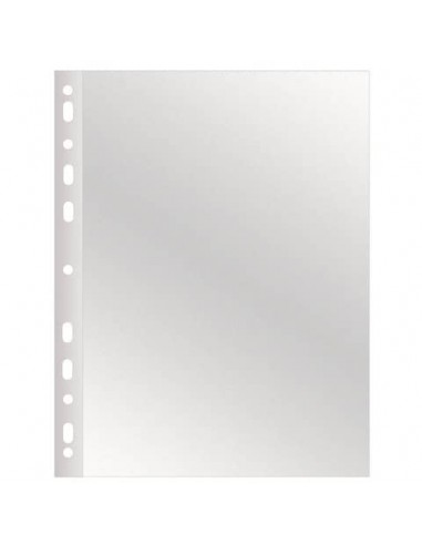 Buste a perforazione universale Q-Connect 22x30 cm alto spessore finitura liscia conf. 50 pezzi - KF11187