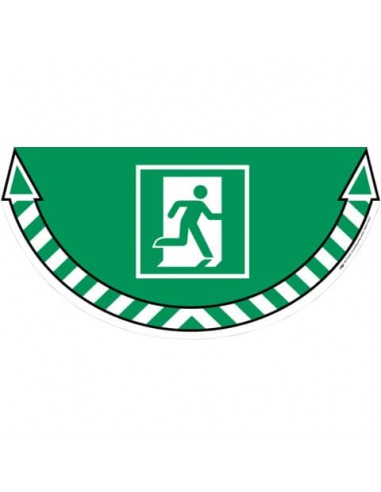 Adesivi Segnalatori CEP uscita d'emergenza PVC 700x350 mm. sp 0