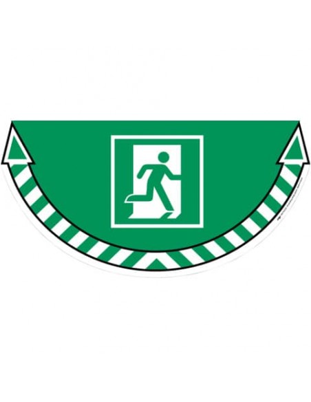 Adesivi Segnalatori CEP uscita d'emergenza PVC 700x350 mm. sp 0