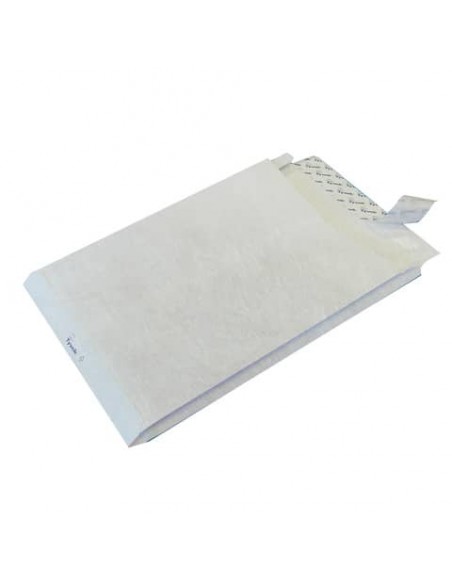 Buste a sacco con strip e 3 soffietti Tyvek Postyvek 55 g/m² bianco 22