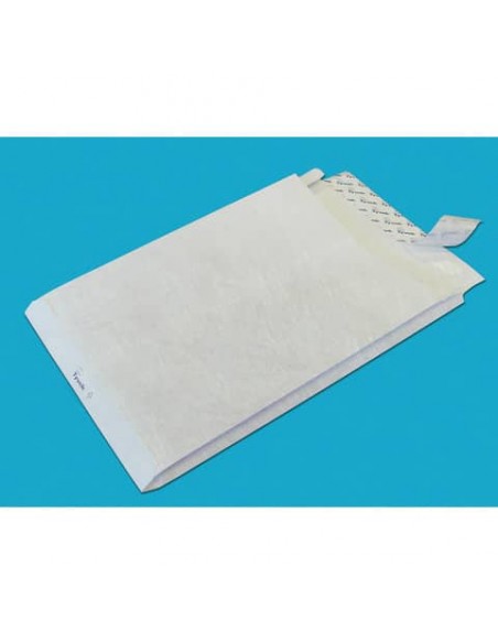 Buste a sacco con strip e 3 soffietti Tyvek Postyvek 55 g/m² bianco 30