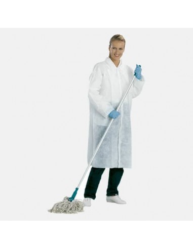 Camice monouso Icoguanti in PPL con chiusura in velcro taglia M conf. da 10 pezzi - CAMPPX/M