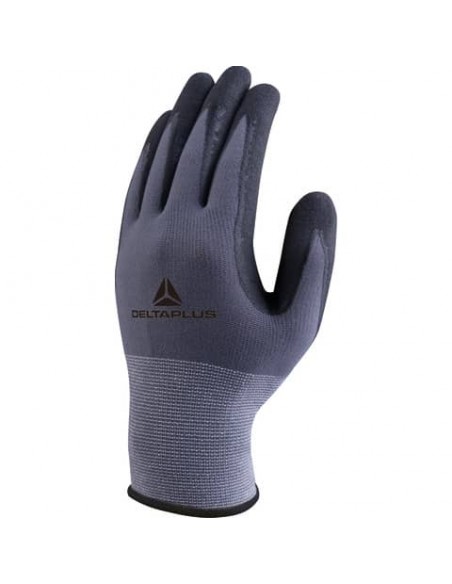 Guanto da lavoro Delta Plus Tricot Poliammide Spandez-Palmo Nitrile/Pu+Spuntoni taglia 7 - VE727NO07
