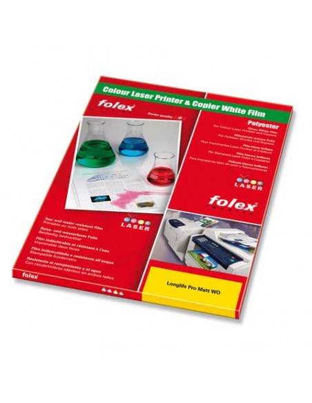 Film antistrappo Folex Longlife Pro Matt WO poliestere bianco opaco 0