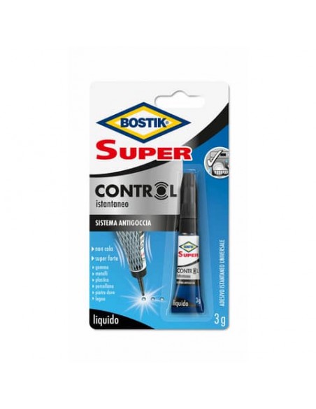 Colla attaccatutto cianoacrilica Bostik Super Control 3 gr - D2737