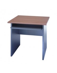 Scrivania Frensy Venice 80x80x72 cm piano ciliegio - fianchi a pannello antracite - UVES80