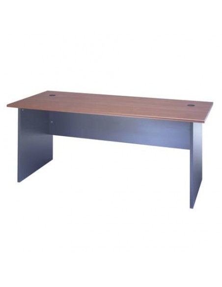 Scrivania Frensy Venice 140x80x72 cm piano ciliegio - fianchi a pannello antracite - UVES14