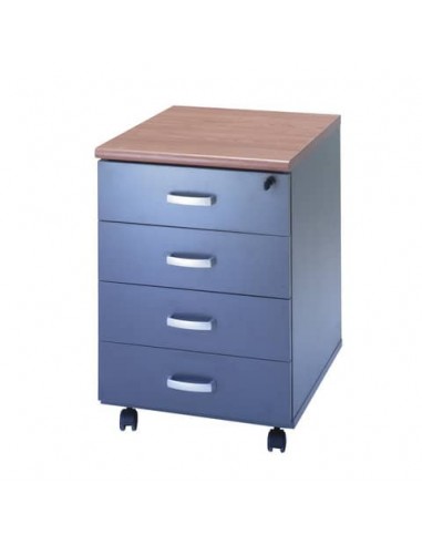 Cassettiera con 4 cassetti Frensy Venice 44x52x63 cm Ciliegio/Antracite UVEC4C