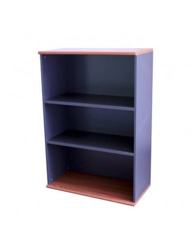 Mobile medio a giorno Frensy Venice 2 ripiani doppia larghezza 90x45x130 cm Ciliegio/Antracite - UVEM139