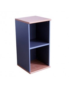 Mobile basso a giorno Frensy Venice 1 ripiano 45x45x90 cm Ciliegio/Antracite UVEM94