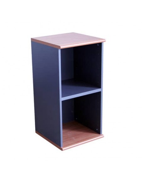 Mobile basso a giorno Frensy Venice 1 ripiano 45x45x90 cm Ciliegio/Antracite UVEM94