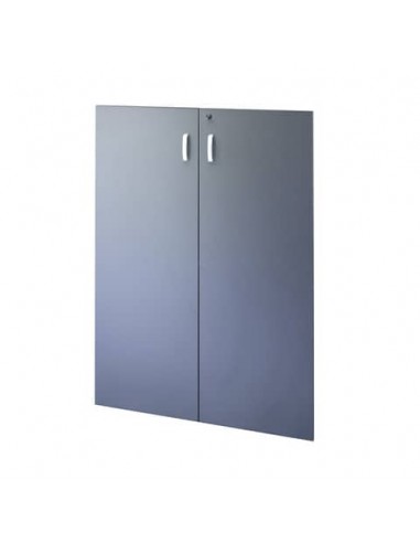 Coppia ante per mobile medio Frensy Venice doppia larghezza 90x130 cm Antracite - UVEAT139