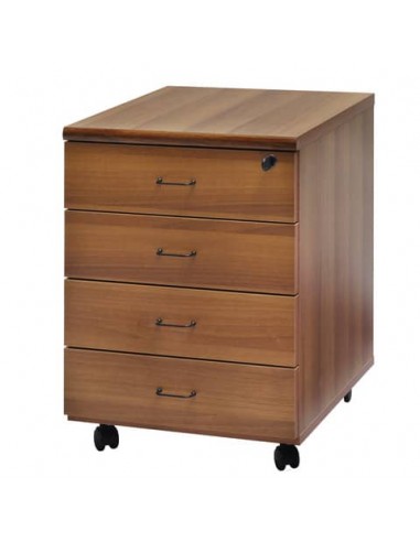 Cassettiera 4 cassetti Frensy BYTE 44x52x63 cm noce tabacco UFBNC4C