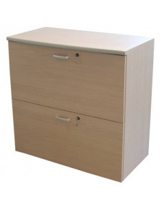 Mobile portacartelle medio Frensy EMOTION 2 cassetti - 90x45x90 cm rovere UEMMPC