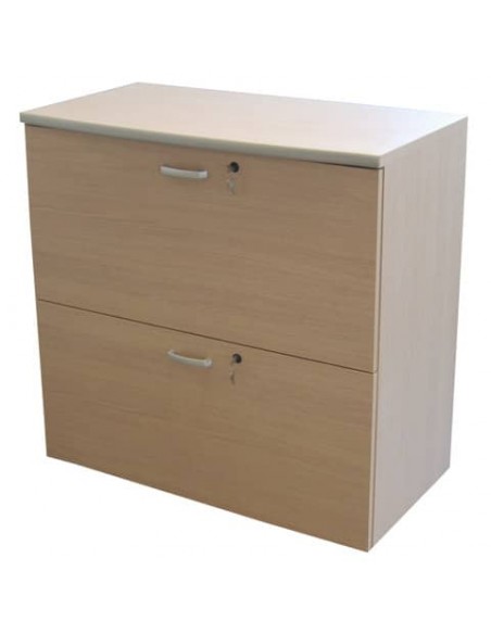 Mobile portacartelle medio Frensy EMOTION 2 cassetti - 90x45x90 cm rovere UEMMPC