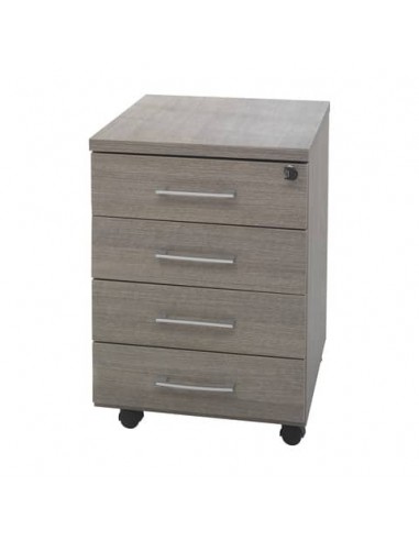 Cassettiera con 4 cassetti Frensy Larix 44x52x63 cm rovere grigio ULAGC4C