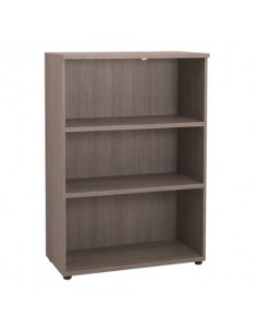 Mobile medio a giorno Frensy Larix 2 ripiani doppia larghezza 90x45x130 cm rovere grigio ULAGM13