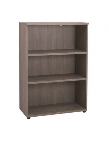 Mobile medio a giorno Frensy Larix 2 ripiani doppia larghezza 90x45x130 cm rovere grigio ULAGM13