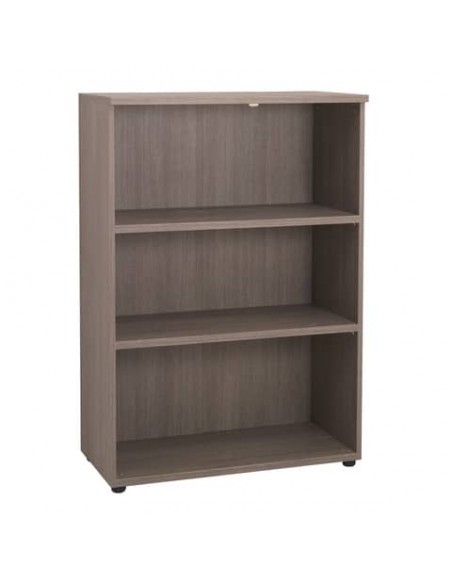 Mobile medio a giorno Frensy Larix 2 ripiani doppia larghezza 90x45x130 cm rovere grigio ULAGM13